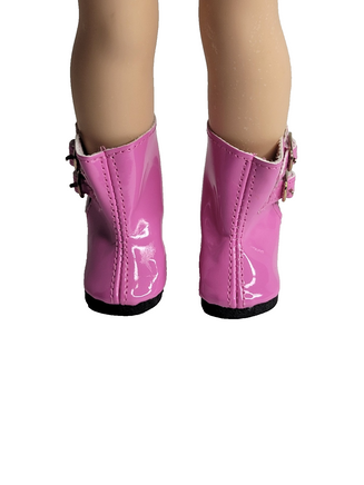 Pink Rain Boots Fits 14.5" Wellie Wisher American Girl Doll Shoes1
