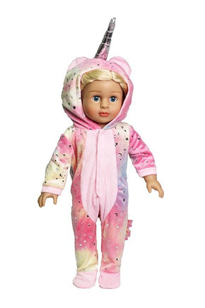 Rainbow Pegasus One Piece Outfit Costume Fits 18" American Girl Doll Clothing0