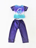 Purple Unicorn Pajama Pant Set Fits Wellie Wishers 14.5" American Girl Clothes1