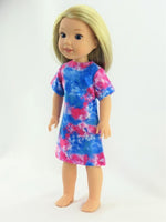 Tie Dye Swimsuit Cover Fits 14.5" Wellie Wisher American Girl Doll Clothing1