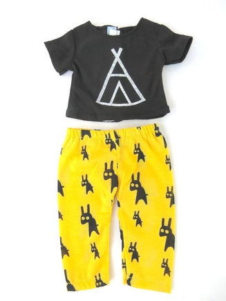 Teepee Pant Set Fits 18" American Girl Doll Clothing1
