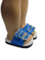 Blue Buckle Sandals Fits 18" American Girl Doll Clothing Shoes0