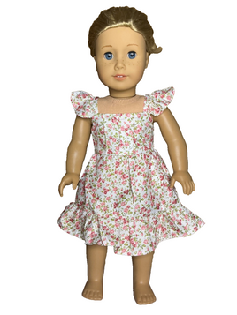 Floral Summer Breeze Dress Fits 18" American Girl Doll Clothing0