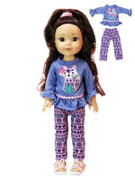 Tribal Fox Pant Set Fits 14.5" Wellie Wisher American Girl Doll Clothing0