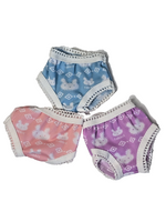 Bunny Rabbit Underwear 3 Pack Fits 14.5 Wellie Wisher American Girl Doll Clothes0