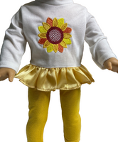 Sunflower Pant Set Fits 18" American Girl Doll Clothing1