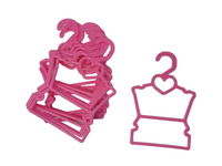 Pink Heart Display Hangers 10 Pack Fits 14.5" Wellie Wisher American Girl Doll0