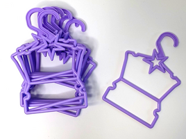Purple Star Display Hangers 10 Pack Fits 14.5" Wellie Wisher American Girl Doll0