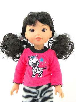 Zebra Pajamas Fits Wellie Wishers 14.5" American Girl Clothes0