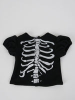 Silver Skeleton Costume Skirt Hat Halloween Fits 18" American Girl Doll Clothing2