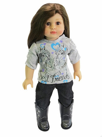 Best Friends Horse Pant Set Fits 18" American Girl Doll Clothing0