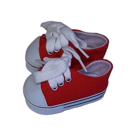 Red Low Top Canvas Sneakers Fits 18" American Girl Doll Clothing Shoes1