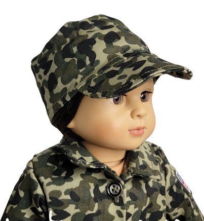 Camouflage Pant Set And Hat Fits 18" American Girl Doll Clothing1