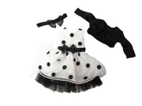 Black and White Polka Dot Dress Fits 14.5" Wellie Wisher American Girl Clothing1