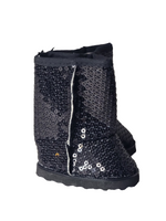 Black Sequin Boots Fits 18" American Girl Doll Clothing Shoes2