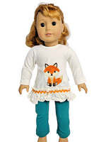 Fox Pant Set Fits 18" American Girl Doll Clothing0