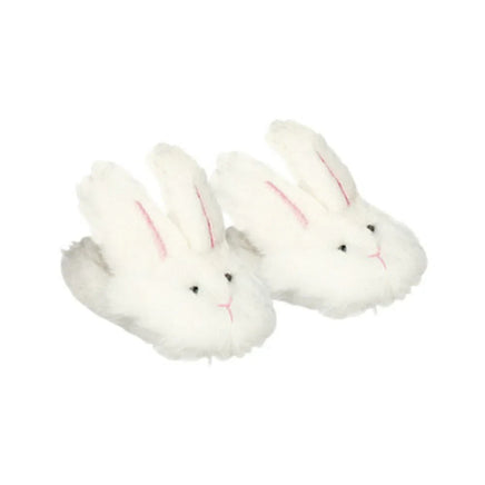 White Fuzzy Bunny Slippers Fits 18" American Girl Doll Clothing Shoes1