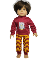 Owl Pajama Pant Set Fits 18" American Girl Doll Clothing0