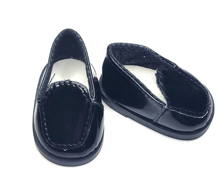 Black Loafers Fits 14.5" Wellie Wisher American Girl Doll Shoes3