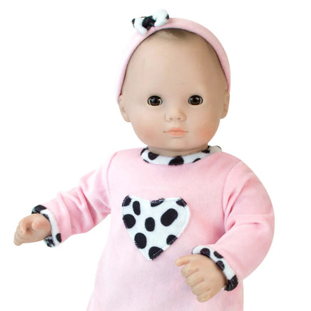 Dalmatian Print Outfit Headband Fits 15" Bitty Baby American Girl Doll Clothing1