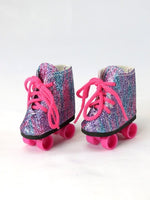 Rainbow Roller Skates Fits 14.5" Wellie Wisher American Girl Doll Shoes0