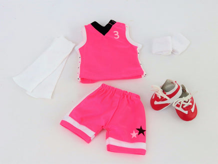 Pink Basketball Uniform Fits Wellie Wishers 14.5" American Girl Clothes1