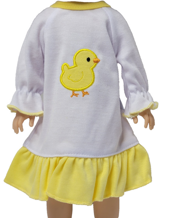 Little Chick Nightgown Fits 14.5" Wellie Wisher American Girl Doll Clothing1