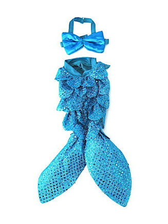 Teal Sequin Mermaid Costume Fits 18" American Girl Doll Clothing1