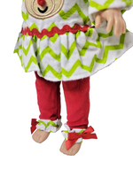 Reindeer Chevron Pant Set Fits 14.5" Wellie Wisher American Girl Doll Clothing2