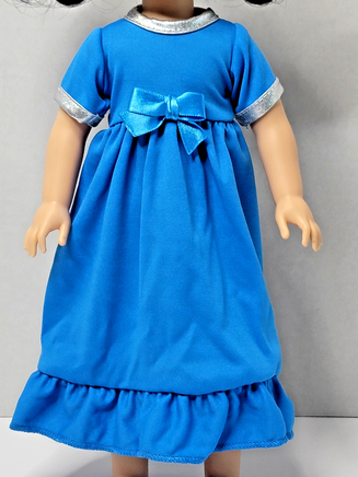 Blue Nightgown Unicorn Fits 14.5" Wellie Wisher American Girl Doll Clothes1