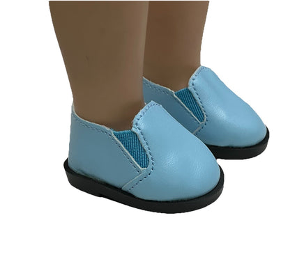 Blue Slip On Shoes Fits 14.5" Wellie Wisher American Girl Doll Shoes2