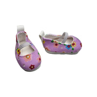 Purple Floral Print Shoes Fits 14.5" Wellie Wisher American Girl Doll Shoes3