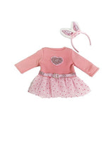 Pink Sparkly Dress Easter Bunny Headband Fits 18" American Girl Doll Clothing1