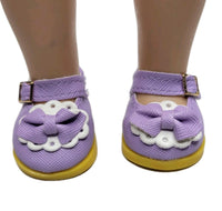 Lavender Mary Jane Dress Shoes Fits 14.5" Wellie Wisher American Girl Doll Shoes0