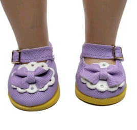 Lavender Mary Jane Dress Shoes Fits 14.5" Wellie Wisher American Girl Doll Shoes0