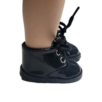 Black Shoes Fits 14.5" Wellie Wisher American Girl Doll Shoes3