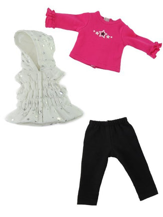 Star Puffer Vest Pant Set Fits 18" American Girl Doll Clothing1