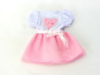 Little Pink Heart Dress Fits 14.5" Wellie Wisher American Girl Doll Clothing1
