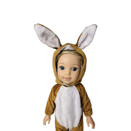 Brown Bunny Costume Fits 14.5" Wellie Wisher American Girl Doll Clothing1