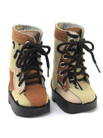 Camouflage Boots Desert Sand Fits 18" American Girl Doll Clothing Shoes0