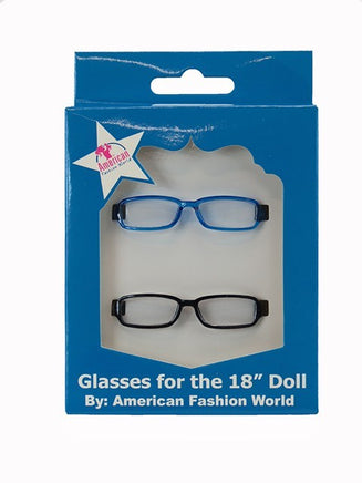 Black And Blue Glasses 2 Pack Fits 18" American Girl Doll Clothing1