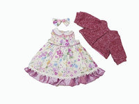 Purple Floral Dress Fits 18" American Girl Doll Clothing1