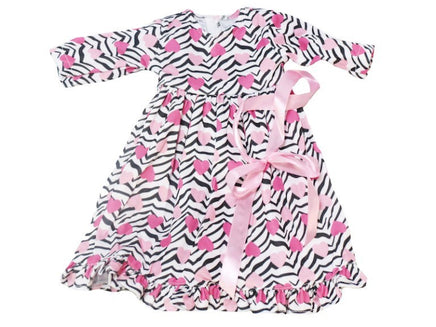 Zebra Hearts Nightgown Fits 18" American Girl Doll Clothing1