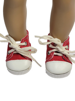 Red Sneakers Fits 18" American Girl Doll Clothing Shoes2
