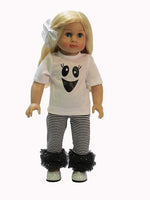 Ghost Pant Set Halloween Fits 18" American Girl Doll Clothing0