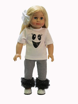 Ghost Pant Set Halloween Fits 18" American Girl Doll Clothing0