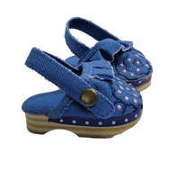 Denim Clogs Fits 18" American Girl Doll Clothing Shoes2