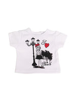 I Love Paris T-shirt Fits 18" American Girl Doll Clothing1