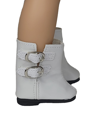 White Rain Boots Fits 14.5" Wellie Wisher American Girl Doll Shoes0