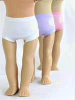 Underwear 3 pack Pink White Purple Fits 18" American Girl Doll Clothing0